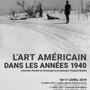 Affiche l'art américain dans les années 1940 - Fondation Université Paris Nanterre - Fondation UPN - FUPN